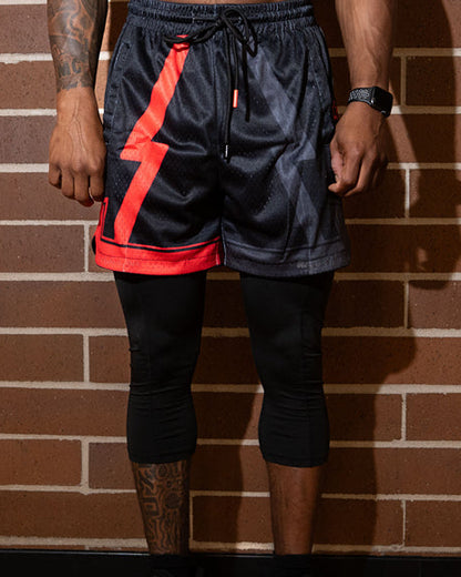 Sunset Rose — Mesh Shorts