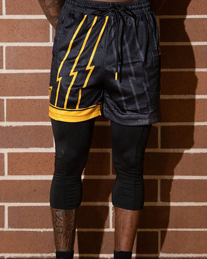 Gold Dust — Mesh Shorts