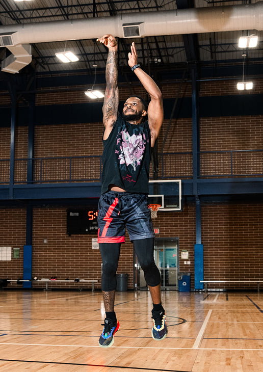 Sunset Rose — Mesh Shorts